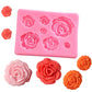 3D Silicone Rose Shape Ice Cube Maker Ice Cream Silicone Mold Ice Ball Maker Reusable Whiskey Cocktail Mould Форма Для Льда HE