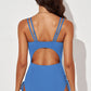 Tied Cutout Plunge One-Piece Swimsuit