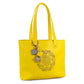 Sprout Leather Tote -Lemon