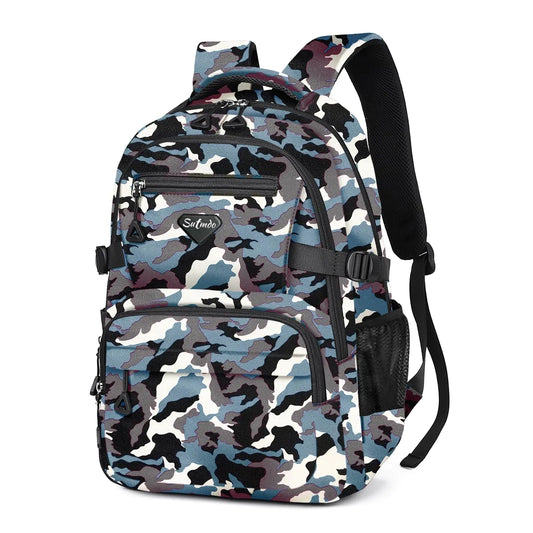SUTMDO Casual Lightweight Backpacks for Boys & Girls School Bookbags 15 "Laptop Backpack Travel Bag (212-sanhui)