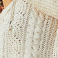 POL Cable Knit Hooded Chenille Sweater