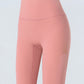 Wide Waistband Cropped Sports Leggings