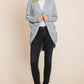 BOMBOM Open Front Long Sleeve Cocoon Cardigan