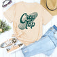 Corn Letter Graphic Cuffed Tee