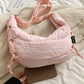 Lace-Up Polyester Crossbody Bag