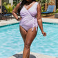 Marina West Swim Full Size Float On Ruffle Faux Wrap One-Piece in Carnation Pink