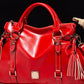 PU Leather Handbag with Tassels