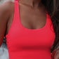 Crisscross Scoop Neck Swim Top
