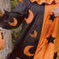 Halloween Two-Tone Star & Moon Print Jumpsuit