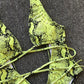 Lace-Up Backless Plunge One-Piece Swimwear