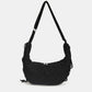 Lace-Up Polyester Crossbody Bag