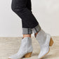 East Lion Corp Rhinestone Ankle Cowboy Boots