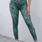 Leopard Print Wide Waistband Leggings
