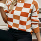 Color Block Round Neck Sweater