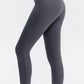 Wide Waistband Slim Fit Long Sports Pants