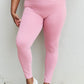 Zenana Fit For You Full Size High Waist Active Leggings in Light Rose