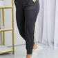 Leggings Depot Full Size Wide Waistband Cropped Joggers
