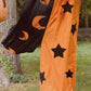 Halloween Two-Tone Star & Moon Print Jumpsuit