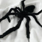 Men's Spider Graphic Oversized Hoodie with Side Button Details