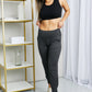 Leggings Depot Full Size Wide Waistband Cropped Joggers
