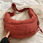 Lace-Up Polyester Crossbody Bag