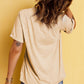 Corn Letter Graphic Cuffed Tee