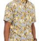 WEIV Men's Full Size Hawaiian Print Button Down Shirt Plus Size
