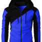 Men's Color Block Zip-Up Hoodie