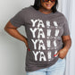 mineB Full Size Y'ALL Cowboy Boots Graphic Tee