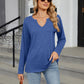 Notched Long Sleeve T-Shirt