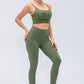 Wide Waistband Slim Fit Active Leggings