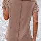 Mandy Striped Round Neck Short Sleeve T-Shirt
