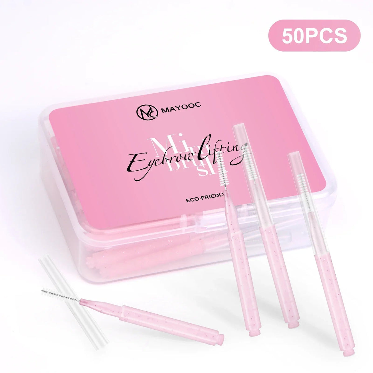 5/10/50PCS Mini Eyebrow Brush Brow Perm Brush Disposable Brow Lifting Brushes Bendable Micro Eyelash Brush Applicators Tools