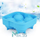 Ice Cube Tray, Set of 2 Honeycomb Shape Silicone Ice Cube Mold with Lid Storage