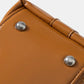 Fame Faux Leather Studded Trim Shoulder Bag