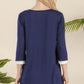 Celeste Full Size Celeste Full Size V-Neck Contrast T-Shirt