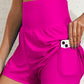 Pocketed High Waist Swim Shorts