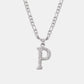 Titanium Steel Letter Pendant Necklace