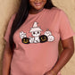 Simply Love Full Size Cat & Pumpkin Graphic Cotton T-Shirt