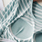 Striped Round Neck Short Sleeve T-Shirt with Bra