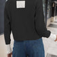 Contrast Button Up Long Sleeve Cardigan