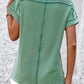 Mandy Striped Round Neck Short Sleeve T-Shirt