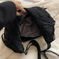 Lace-Up Polyester Crossbody Bag