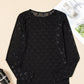Bow Round Neck Long Sleeve Top