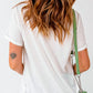 Pumpkin Round Neck Short Sleeve T-Shirt
