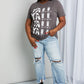 mineB Full Size Y'ALL Cowboy Boots Graphic Tee