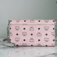 MCM Medium Soft Leather Clutch Crossbody Bag