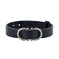 Salvatore Ferragamo Black Calf Leather Gancio Hook Logo Lettering Bracelet