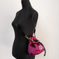 Versace Small Dahlia Nylon Medusa Pendant Bucket Chain Crossbody