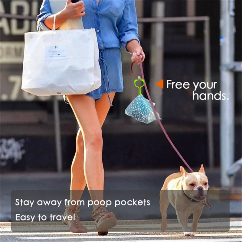 Dog Bag Dispenser for Dog  Hands Free Waste Carrier Pet Dog Cleaning Supplies Dog Leash Dispenser Poop Bag Holder